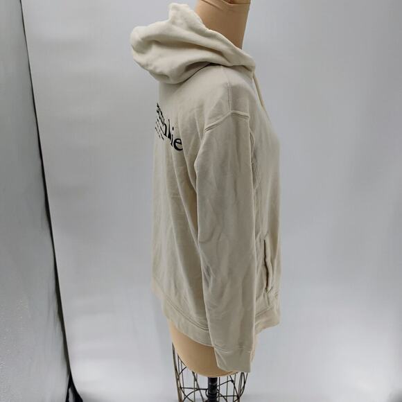 abercrombie fitch Logo Hoodie cream mens dictionary definition Abercrombie - Picture 7 of 14